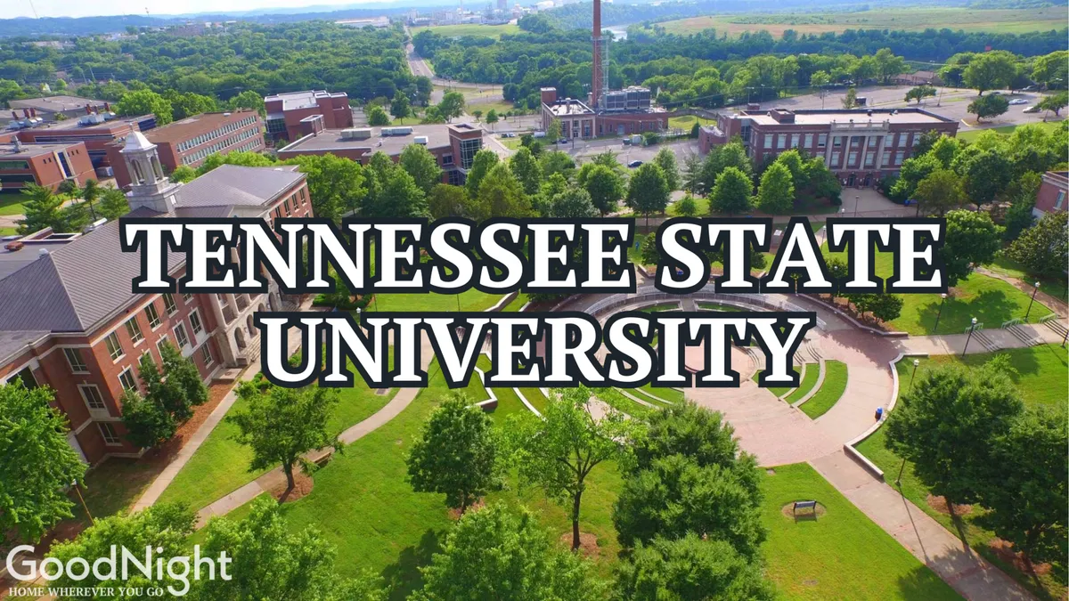 An inviting campus exterior with the main building, tree-lined green spaces, and bustling walking paths. People can be seen socializing and enjoying the vibrant outdoor atmosphere, reflecting the energy of campus life.